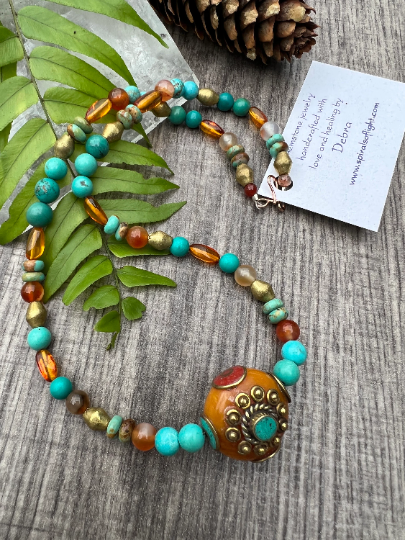 Tibetan bead necklace